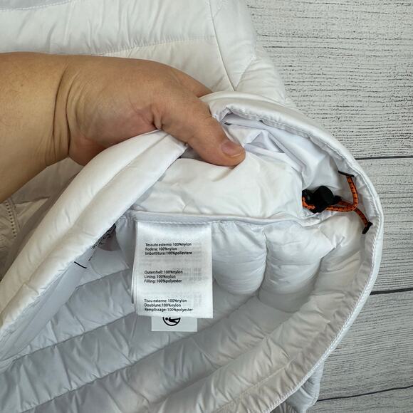 Save The Duck Women's White Neha Channel Plumtech Quilt Puffer Jacket Size XL - Picture 8 of 10